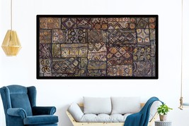 Wall Art Decor Kali Zari Patchwork Tapestry Vintage Hand Embroidery Wall Hanging - £124.49 GBP