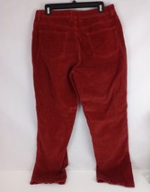 Bill Blass Stretch Women&#39;s Rustic Red Soft Corduroy Jeans Size 12 - £15.46 GBP