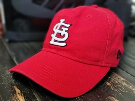 New Era St Louis Cardinals Red Strap-Back Baseball Hat Adjustable Size - £20.70 GBP