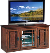 Leick Home 82350 Solid Wood Mission Oak Three Door Tv Stand For 55&quot;, Mis... - £321.03 GBP