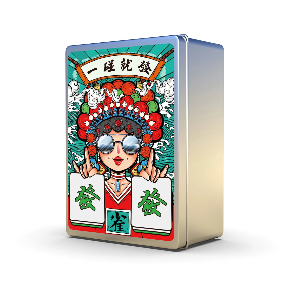 Mahjong Pokers Playing Cards Waterproof Portable Travel Paper Card 144 Cards/Set - £82.60 GBP