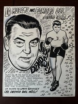 JACK DEMPSEY boxer Boxing DEATH Mexican Sports Magazine Sketch Drawing O... - £50.68 GBP