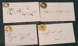 LOT 1880 antique 4pc Victorian Calling Cards lancaster pa LANDIS penmans... - $42.08