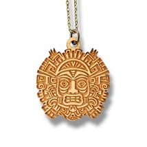 Necklace - Aztec Tribal - Snake and Cable Link chains - Birch wood (Bron... - $21.55