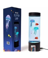 Jellyfish Lamp 20 Color Changing Lights 2 Clownfish &amp; Remote New See Pic... - $418.86 MXN