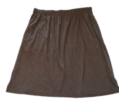 JMS Pull-on Jersey Knit Skirt Grey Women&#39;s size 1X - £11.21 GBP