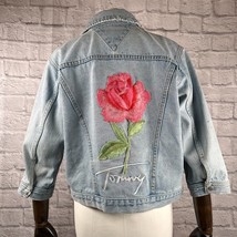 Vintage 80s Tommy Hilfiger Mejorada Chaqueta Denim Mujer S 3/4 Larga Rec... - $29.10