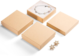 Jewelry Gift Boxes, 3.5X3.5X1 Inch 20 Pcs Matte Small Gift Box Wtih Lids, Small - £14.44 GBP