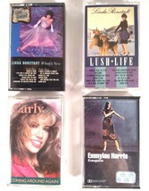 Four Linda Ronstadt, Carly Simon, Emmylou Harris Cassette Tapes Vintage lot of 4 - £6.69 GBP