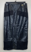 Marc Jacobs Women&#39;s XS Black Embossed Croc Faux Leather Slim Skirt Black - £18.80 GBP