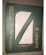 LENAPE NIB White Tub Soap Dish #1975 Quality Porcelain Bathware-BRAND NE... - $47.62 CAD