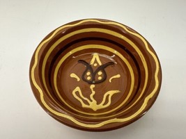 Breininger Redware Pottery Decorative Serving Bowl Tulip - £39.37 GBP