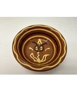 Breininger Redware Pottery Decorative Serving Bowl Tulip - £39.37 GBP
