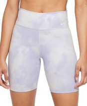 Nike Womens One Icon Clash Bike Shorts Color Light Thistle/White Size X-Large - £42.82 GBP
