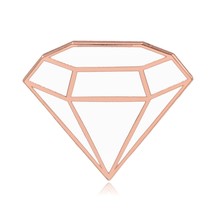 Diamond Shaped Hard Enamel Lapel Pin - £7.96 GBP