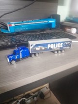 HO scale 1:87 Police Semi Truck and trailer - $13.09