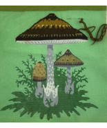 Mushroom Patch Cross Stitch Kit Partially Started Vintage 70s Theme - $32.60