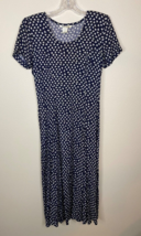 Vintage Womens Rampage Y2K Blue Floral Midi Boho Hippie Dress juniors 3 - £35.97 GBP