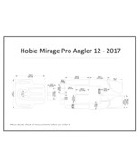 2017 Hobie Mirage Pro Angler 12 Kayak Boat EVA Foam Teak Deck Floor Pad ... - $382.65 CAD