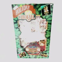 Mr .Christmas Holiday Carousel Light Musical 6 Horses Circus - $28.04