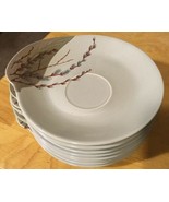 Willard George Pussy Willow Saucers/Dessert Plates - $26.17