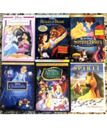 DVD Lot Of 6 Family Kid’s Disney Movies With Sleeping Beauty Alice In Wo... - $9.49