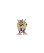 RARE ENAMEL PIN ANIME DIGITAL MONSTER ANGEWOMAN WAR GREYMON 68 mm 68MM - $147.87 MXN