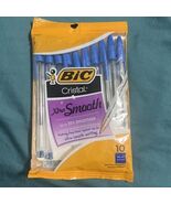 2015 BiC Cristal Xtra Smooth Ball Pen, Medium, Blue 68272, 10 Ct - $12.86
