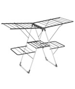 2-Tier Clothes Drying Rack with 33 Drying Rails and Height Adjustable Gu... - $138.49