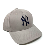 MLB NEW YORK YANKEES NY LOGO GREY ADJUSTABLE CURVED BILL BASEBALL HAT CA... - €13,98 EUR