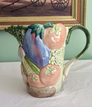 Fitz and Floyd Collectible Pottery, 1986 Garden Collection Pitcher - £35.88 GBP