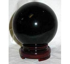 80mm Black gazing ball - $1,881.64 MXN