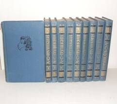 ALEKSANDR PUSHKIN 10 Volumes of Works Russian Books Literature Moscow 19... - $155.00