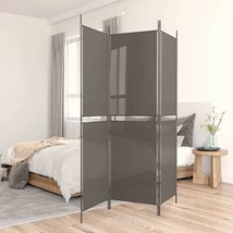  3-Panel Room Divider Anthracite 59.1&quot;x78.7&quot; Fabric - $110.38