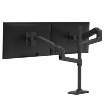 Ergotron 45-509-224 LX DUAL STACKING ARM TALL POLE MATTE BLACK - £549.03 GBP