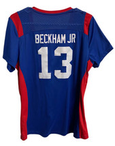 Odell Beckham JR #13 Women New York Giants Jersey Majestic Fan Fashion Blue XLG - £6.98 GBP