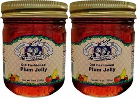 Amish Wedding Foods Old Fashioned Plum Jelly, 2-Pack 9 oz. Jars - £22.51 GBP