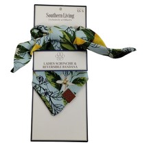 Southern Living Ladies Hair Scrunchie and Dog Reversible Bandana Floral XS Small - £16.29 GBP