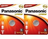 5 x CR2450 Panasonic 3 Volt Lithium Coin Cell Batteries - £7.98 GBP