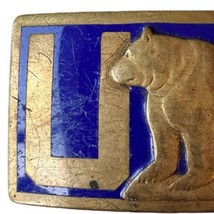 1927 Robbins Company Attleboro University of California UC Bear Belt Buckle - £67.25 GBP