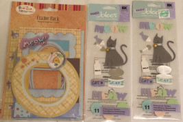 Crafting Packs Lot Of 3 Cats Kittens Frame Pack - $4.94