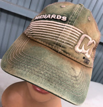 Menards Beat Up Genuinely Distressed Discolored Snapback Baseball Cap Hat - £16.43 GBP