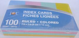 INDEX CARDS RULED Colored  Blue Red Green Yellow 3 x 5 Inches - 100 Coun... - $54.44 MXN INDEX CARDS RULED Colored  Blue Red Green Yellow 3 x 5 Inches - 100 Coun... - $54.44 MXN