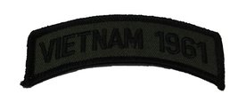 Vietnam 1961 TAB Subdued OD Olive DRAB Rocker Patch - Veteran Owned Business. - £4.42 GBP