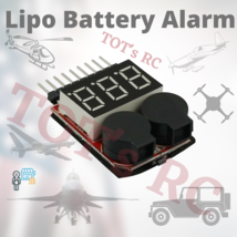 Lipo Battery Low Voltage Alarm 1S-8S Buzzer For RC CAR BOAT Plane FPV He... - $83.93 MXN