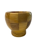 Wood Garlic Mortar Pestle Bowl Only Segment Construction u - $8.99