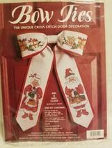 JCA Christmas MR CLAUS Cross Stitch Bow Ties Kit # 08109 Door Decoration LeClair - £11.82 GBP