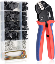 Open Barrel Terminal Wire Crimping Tool with 590PCS JST-SM Connectors Kit- 24-16 - £30.90 GBP