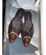 Isaac Mizrahi Black Rhinestone Slippers Size 8 Women's - $25.00