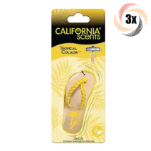 3x Packs California Scents Tropical Colada Scent Sandal Car Air Freshener - £12.94 GBP
